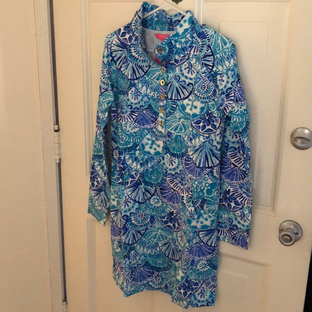 Lilly Pulitzer SPF 50+ Captain Dress Medium Blue